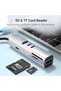 7-in-1 USB-C Hub with 4K HDMI, 100W PD, USB 3.0, Dual USB-C, SD/MicroSD – Aluminum Type-C Docking Station for MacBook & Laptops - Grey - 4