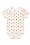 Unisex Short Sleeve Snap Fastener 100% Cotton Bodysuit - 2