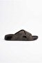 Unisex Stylish Slippers Premium Suede Look Cross-Strap Summer Slippers - 7
