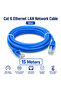 كابل شبكة إيثرنت Cat 6 أزرق اللون - 15 متر