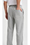 Men's Gray Wide Leg Baggy Sweatpants with Side Piping and Back Pocket Detail - 6