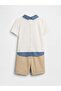 Gap Baby White Brannan Bear Embroidered Chambray Polo Collar Jumpsuit 0-24 Months White - 3