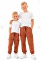 Ay Ki̇ds Boys' Cargo Pocket Sweatpants – Elastic Cuff Comfortable Jogger Pants 6456- - 3