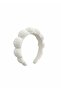 Mavi̇makro Hair Band Crown Ecru and Burgundy Set - 4