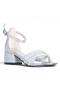 Verlass Vrla1 Silver Girls' 5cm Heeled Sandals Shoes - 2