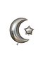 Ramazana Special Silver 24 Inch Moon 5 Inch Star Foil Balloon - 3