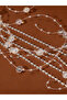 White Embellished Butterfly Hair Clip with Tassels - 8