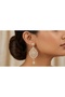 Royal Crystal Drop Earrings – Luxury Gold Bridal & Party Wear Earrings for Women - 4