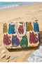 Cat Patterned Foldable Beach Bag - 2