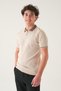 Regular Fit Polo Neck T-Shirt |   Knitwear Different Collar Casual Men's - 3