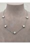 Steel Unbreakable Clover Double Sided Silver Necklace 45cm Summer Necklace - 3