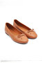 İst S01 Bow Detailed Genuine Leather Flat Sole Ballerinas - 2