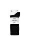 Unisex Cotton Half Towel Sports Socks, 2-Pack Black - 4