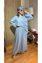Elisa Premium Vual Fabric Flounce Set - Layered Lolan Detailed Hijab Set - 2