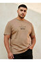 Men Regular Fit Crew Neck Short Sleeves Slogan Print T-shirt