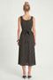Polka Dot Patterned Summer Viscose Dress Lzh0029 Black - 5