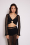 Tricot Set with Openwork Accessories Black - 3