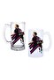 Harry Kane Beer Glass with Handle, Frosted or Transparent Options 098