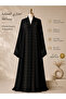 Luxurious Embroidered Black Abaya – Elegant Gulf Cut Loose-Fitting Women's Abaya |   Seeking - 5