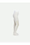 Lcw Kids White Patterned Girls' Thin Pantyhose