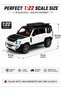 1:22 RC Land Rover Defender Spray Alloy Car with LED Lights and 2.4GHz Remote Control Rechargeable Die-Cast SUV Toy Car with Opening Doors Hood Trunk Smoke Fog Effect for Kids Boys Girls 3+ - 8