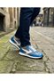 Genuine Leather Gray Blue White Combination Handmade Casual Sports Men's Shoes Prague - 3
