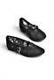 Y726864006 Black Lace Women's Ballerinas - 5