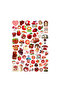 63 Pieces Juminocore Red Strawberry Themed Sticker Set - Sticker Set Scrapbook Bullet Journal