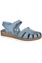 26Y Nbl07 Blue Women's Genuine Leather Daily Sandals
