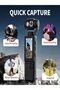 AASHZ 4K Handheld Gimbal Camera Mini Vlog Camera, 3 Axis Stabilizer Video Camera with Rotating Lens, Portable Pocket Camera with Screen for making Travel Vlogging Recording ! - 3