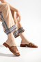 Women's Knitted Detailed Slippers - 4