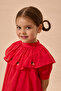 Strawberry Embroidery Cotton Dress Red - 7
