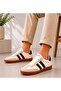 121230066 Lenora Leather Unisex Sneaker Shoes White - 2