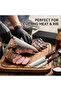 Professional Kitchen Knife Set, 3-Piece Chef Knife & Slicing Set with Ultra-Sharp Patterned Blades, Ergonomic Handle for Gourmet Home Cooking, Meat & Fish Prep - 2