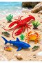 Sea Animal Collection Set Ocean Marine Life Figures Aquatic Creatures Educational Play Toys - 3