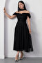 Sweetheart Neckline Low Sleeve Lace Dress Drp2079 - 6