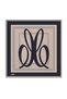 Dark Navy Signature Pattern Tivil Silk Scarf