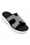 Women’s Sandals-Rhinestone Platform Slide Sandals – Casual Lightweight Wedge Slip-On Sandals for Women – Black & Navy Blue - 2