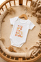 You Are Sunshine Printed Short Sleeve Baby Bodysuit with Snap Fasteners 100% Cotton - 3