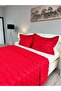 Zigzag Pattern 3 Piece Double Bedspread Pomegranate Flower - 3