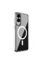 Samsung Galaxy S25 Compatible Edge Case Magneticsafe Transparent Silicone - Transparent - 4