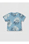 Lcw Baby Green Patterned Baby Boy T-Shirt and Shorts - 6