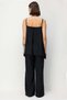 4918 Women's Strappy Casual Cut Loose Wide Leg Jumpsuit Black - 7