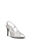 26by250.3294 Women's Classic Heeled Shoes Silver - 3