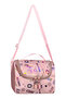 Korean Kawai Transparent Twill Fabric Powder Pink Patterned Girl's School Bag Thermal Lunch Bag and Pencil Case - 7