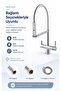 Likuan 3-Way Spiral Chrome Kitchen Faucet with Purified Water Pull-Out Sink Tap Nkd52N12Cp - 6