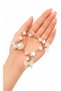 Handmade Charm Bracelet with Pearl and Bow Detail Women's Stylish Aesthetic Star Figured Jewelry