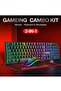 3-in-1 Gaming Keyboard and Mouse MousePad Combo, 104 Key RGB Backlit Mechanical-Feel Keyboard - 2