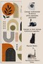 Sdt Shape Theme Patterned Modern Woven Base Decorative Carpet Sdt1650 - 5