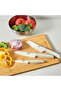 New HACKIG 3-piece knife set, ceramic white/beige
